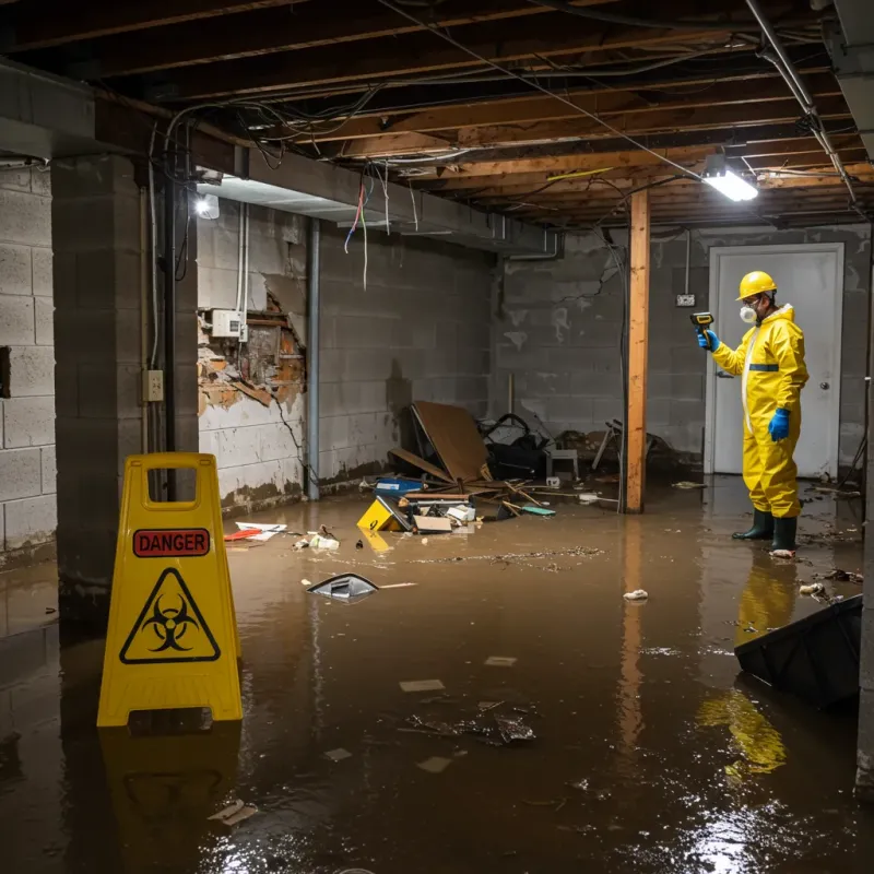 Flooded Basement Electrical Hazard in Forest Grove, OR Property